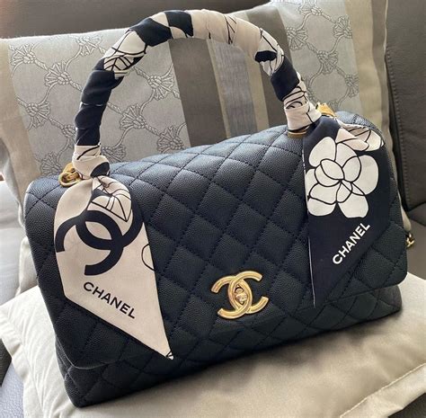 chanel with handle|chanel handbag with handle.